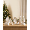 nacimiento blanco minimalista navidad hermoso pequeño grande